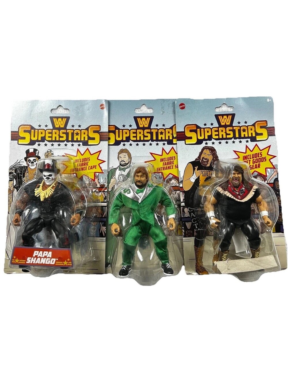 WWE Superstars Series 3 & 12 Cactus Jack The Million Dollar Man Papa Shango New
